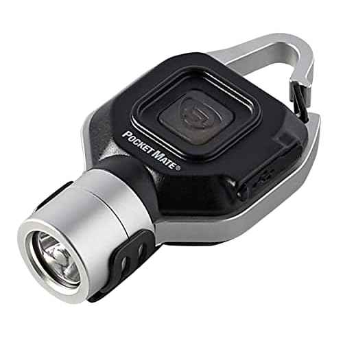 Streamlight 73300 Pocket Mate 325-Lumen Keychain/Clip-on USB Rechargeable Flashlight, Silver