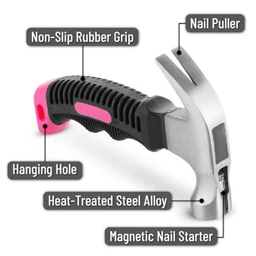 Mr. Pen- Nail Hammer, 8oz, Hammers Tools, Small Hammer for Women