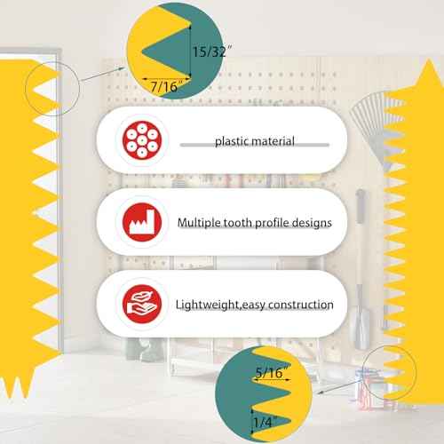 5Pcs Adhesive Spreader Plastic Trowel Notched Glue Spreader 1/4" 15/32" Tooth Hardwood Flooring Spreader Plastic Notch Trowel, 5" x 5"