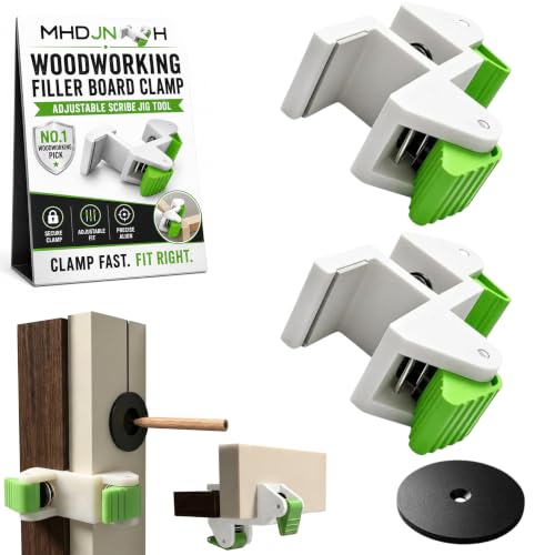 2pcs Woodworking Filler Board Installation Clamp with Scribing Disc – Adjustable Cabinet Filler Jig