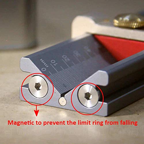 3 in 1 Drill Depth Gauge, Height & Angle Measuring Tool for Table Saw