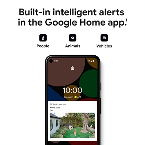 Google Nest Cam Outdoor & Indoor Battery Wireless Security Camera (1 Pack)
