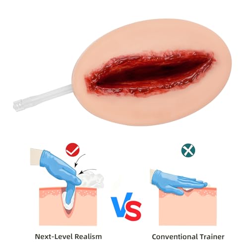 Bleeding Control Wound Packing Trainer Kit with Carrying Bag – Emergency Hemorrhage Simulation