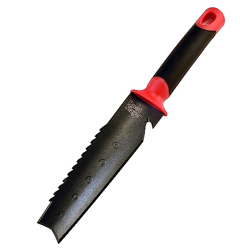 Radius Garden 17211 Root Slayer Soil Knife with Holster, Original Red