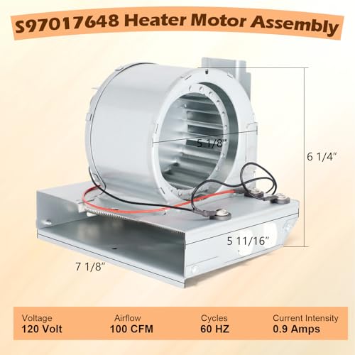 S97017648 Motor Assembly for Broan Nutone 605RP/665RP Heater — Includes Heating Element & 100 CFM
