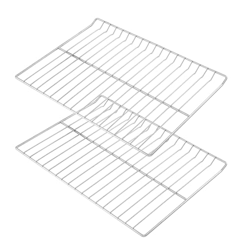 Anniparts 2-Pack GE WB48T10095 Oven Rack 304 Stainless Steel, 23.75 x 17.38 in - Upgraded Fits GE Hotpoint XL44