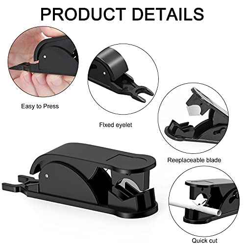 6Pcs PTFE Tube Cutter, PE Hose Pipe Cutter Plastic Tubing Cutting Tool for Nylon PU PVC Tube Cut Up to 3/4 Inch OD Tube (Black)