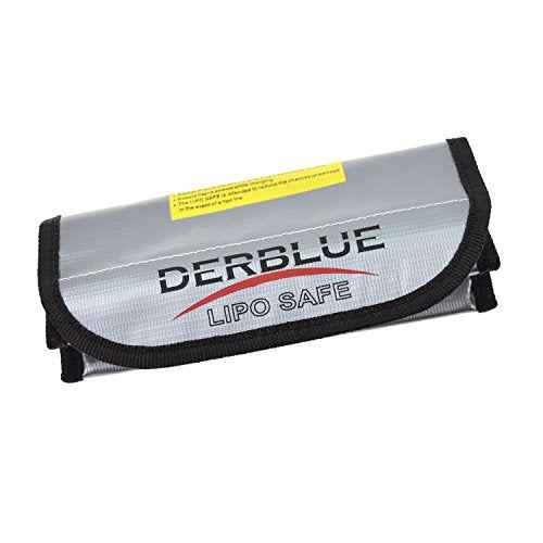 DerBlue 2pcs Fireproof Explosionproof Lipo Battery Safe Bag Lipo Battery Guard Safe Bag£¨185x75x60mm£©