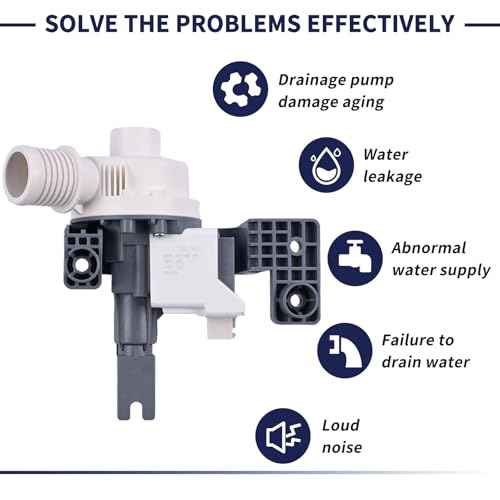 2025 Upgrade W11396717 W11263349 Washer Drain Pump Compatible with Whirlpool Maytag Kenmore Washing Machine Water Drain Pump Repalce W11396717 W11263349 120V 60Hz 1.2A
