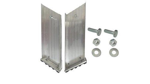 Louisville Everest Attic Ladder Replacement Feet Kit PK134A – Aluminum Left & Right Feet with Pads – Fits AL226P, AL228P, AL258P – Includes Mounting Hardware