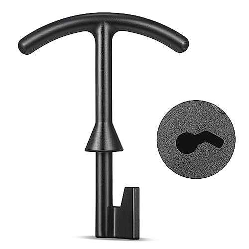Feekoon 1 Pack 5.5'' Water Meter Box Key, Compatible with M07001 Water Meter Cover Key, Water Meter Cover/lid Opening Tool, Quality Metal T Wrench Hook to Access the Main Valve for Turning Water off