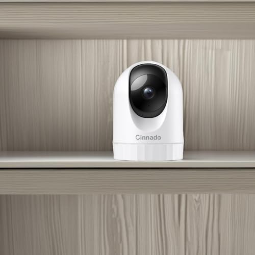 Cinnado 2K WiFi Indoor Security Camera for Pets and Babies, 3MP, Pan & Tilt