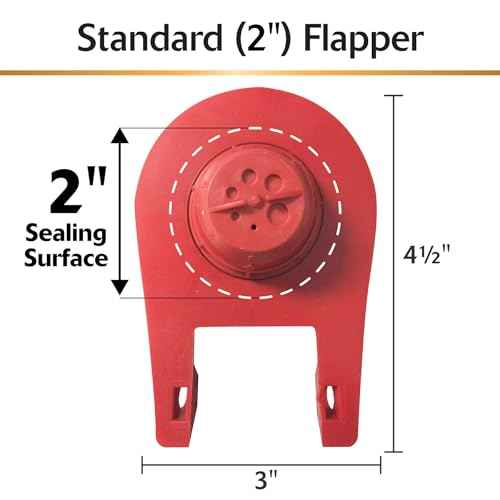 Korky Ultra Standard 2-Inch Universal Toilet Flapper - Long Lasting Rubber - Easy to Install - Made in USA, 100BP