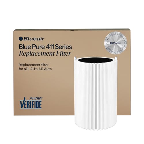 BLUEAIR 411 Particle + Activated Carbon Replacement Filter (1.9 x 8 x 11.1 inches) for Blue Pure 411 Auto/411/411+