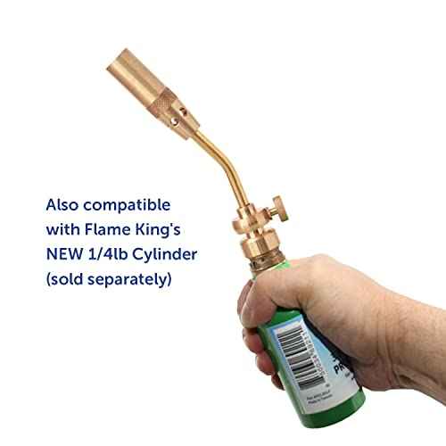 Flame King YSNAX1-003 Propane Gas Blow Torch for Soldering Copper, Thawing Frozen Pipes, Metal Bending, Plumbing & Lighting a Charcoal/Campfire