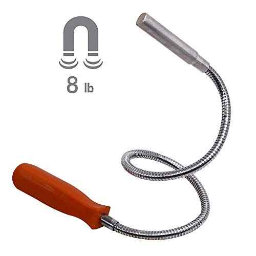 SUPERYO 8LB Flexible Magnetic Pickup Tool Bendable Retrieve Stick Gifts for Men (600mm Length)