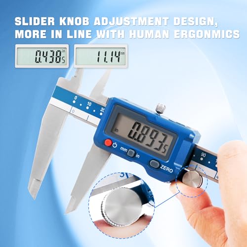 Dasqua 12”/300mm Digital Caliper, Stainless Steel Precision Measuring