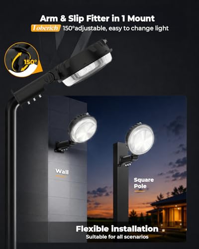 Toberich 150W LED Barn Light Dusk to Dawn Outdoor Yard Light 20000LM 6500K Daylight, 120V