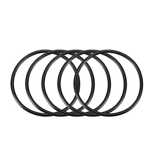 uxcell Nitrile Rubber O-Rings 71mm OD 64mm ID 3.5mm Width, Metric Sealing Gasket, Pack of 5