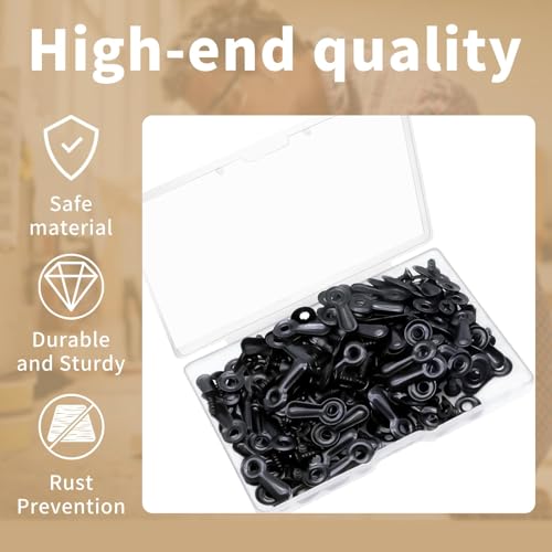 120 Pcs Picture Frame Backing Clips with Screws Repair Kit for Photo and Artwork Frames