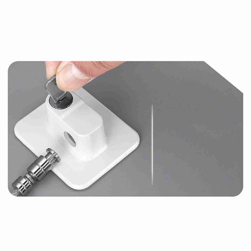 Child Safety Locks Baby Proof Refrigerator Lock Strong Adhesive Guard Lock with Keys for Fridge, Cabinets, Drawers