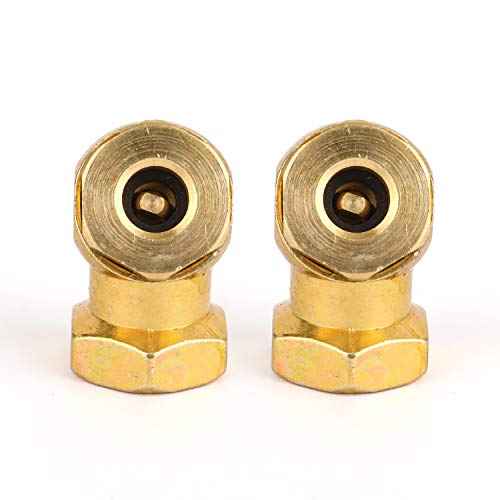 WYNNsky Portable Air Chuck, 1/4''FNPT Insert, 2-Piece Set with Closed Ball Chuck and Self-locking Mechanism, Zinc-plated Steel, Compatible with Drilling Machine