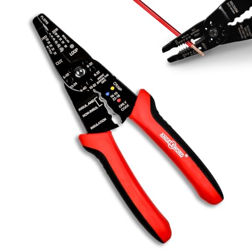 8-Inch Wire Stripper, Cutter, Crimper for Electrical Work - ANGELSWORD