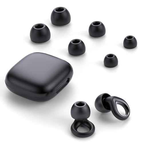 QWH Concert Ear Plugs, High Fidelity Hearing Protection for Concerts and Musicians, Reusable Silicone Ear Plugs for Festivals, Live Events, DJs, 25 dB Noise Cancelling (Black)