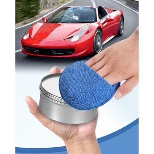 Wax Applicator Pads, 10 Pack Applicator Pad with Finger Pocket, Car Wax Applicator Pad, Foam Pads for Car Cleaning and Detail Polishing Pad