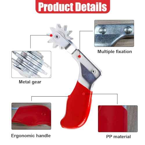 Wool Polishing Pad Cleaning Spur Tool, Metal Car Buffing Tool with Easy-Grip Handle, Universal Car Cleaning Tools Repair Accessory for Revitalizing Compound Pads & Bonnets