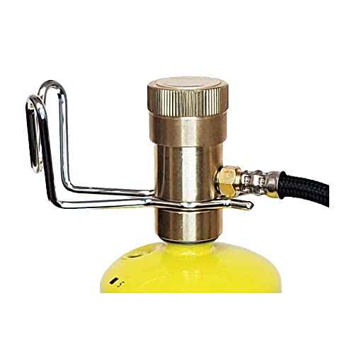 HCPRO HC-BZT5 MAPP Gas Torch Kit with 5ft Propane Hose Self-Igniting Swirl Flame Soldering Torch Head for HVAC Plumbing Welding Brazing Copper Pipe Repair Heating Tool