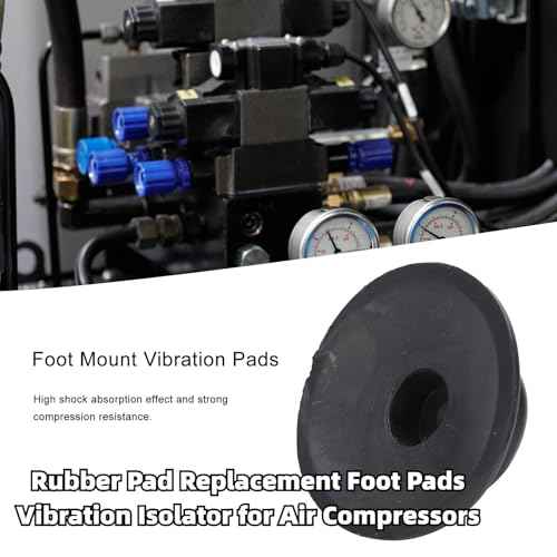 4PCS Air Compressor Rubber Feet Replacement Foot Mount Vibration Pads for Oil Small Air Compressor