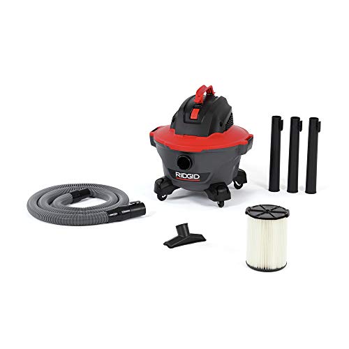 RIDGID RT0600 NXT 6-Gallon Wet Dry Shop Vacuum with Casters, 4.25 Peak HP, Pro Locking Hose - Vacuum Cleaner
