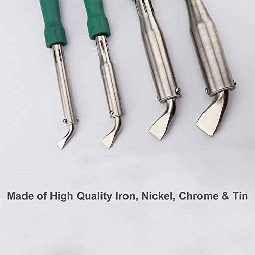 Soldering Iron Kit Electronics, 100W High-Power Welding Tool, Chrome Plated Steel Soldering Iron, Three Plugs