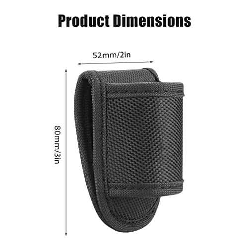 Flashlight Holster for Duty Belt, Open Top D Cell Compact Light Holder Case, Nylon Light Holster Pouch UIInosoo Carry Tactical Torch Handheld Flashlight
