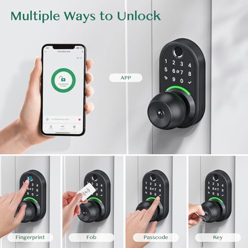 Yamiry Keypad Smart Door Lock - Fingerprint & Keyless Entry (Regular)