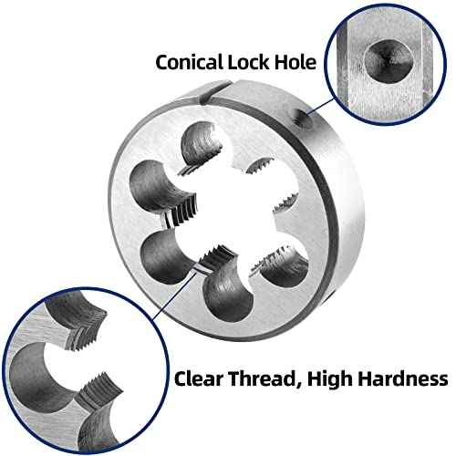 Burkit Metric M20 X 1.5 Round Threading Die, M20 x 1.5 Machine Thread Die Right Hand