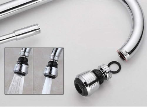 2 Pack 360° Swivel Faucet Aerators Water Saving Filter for Kitchen Sink