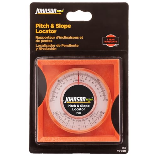 Johnson Pitch & Slope Locator – 750, Orange, with Acrylic Lens & Dual 0-90° Readouts