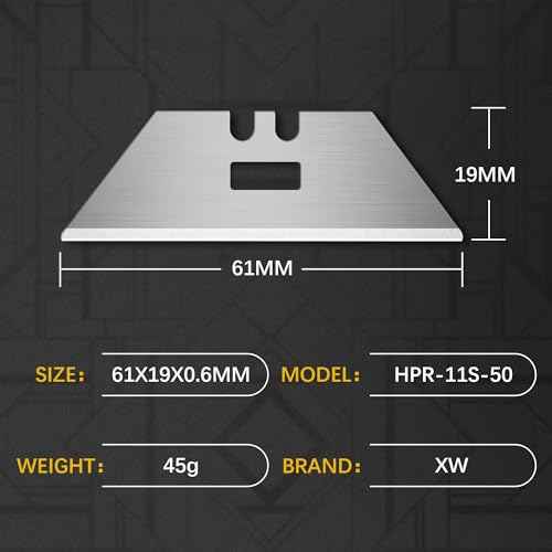 XW SK5 Replacement Blades for Scraper Utility Knife, Universal Utility Blades 50 pcs Pack
