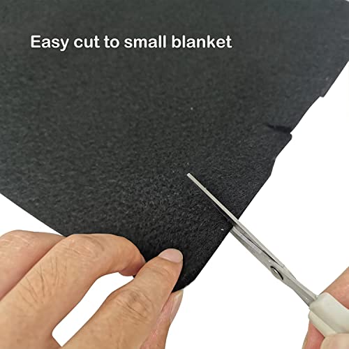 4-Pack 20" x 20" Carbon Felt Welding Blankets - Heat Resistant up to 1800¡ÆF - Fireproof Mat for Glass Blowing, Camp Stove, Grill - Fire Resistant Pad - Carbon Fiber Blanket