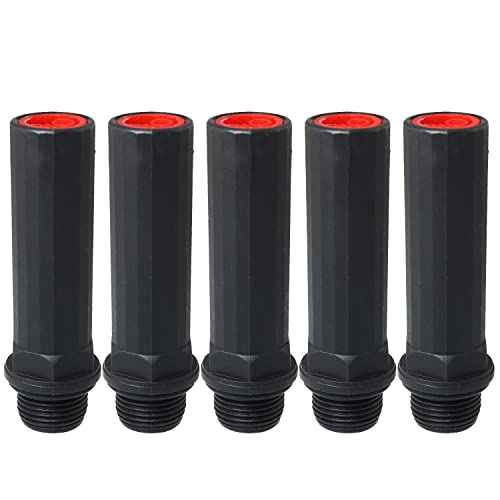 Air Compressor Breathing Valve FMHXG 5PCS 15.5mm / 0.6Inch Black Plastic Air Compressor Breather Rod, Engineering Breathing Nozzle Valve Vent Cap, Air Compressor Pump Accessories