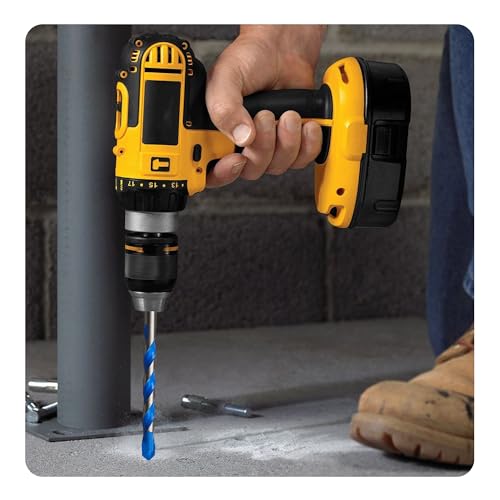 5PCS 15/64" Solid Carbide Drill Bit Set, Masonry Drill Bits, Concrete Drill Bits, Carbide Drill Bits for Glass, Tile, Brick, Cement, Plastic, Wood