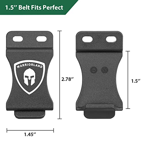 1.5 Inch / 1.75 Inch Holster Belt Clip Optional: Tailored for IWB & OWB Sheath, Kydex Holster & Knife Sheath Belt Clip, Belt Clip for Holster, with Metal Washers/Screws/Slotted Binding Posts/Washers
