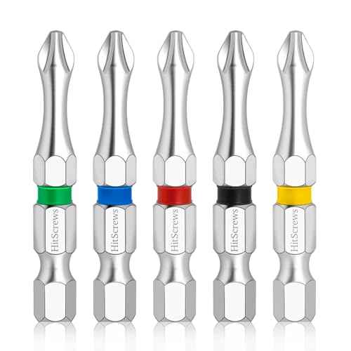Magnetic Screwdriver Bits PH2, 2" Impact Driver Bits #2, S2 Steel Chrome Finish Phillips Bits For Impact Driver, Home Improvement & DIY - 10 Pack