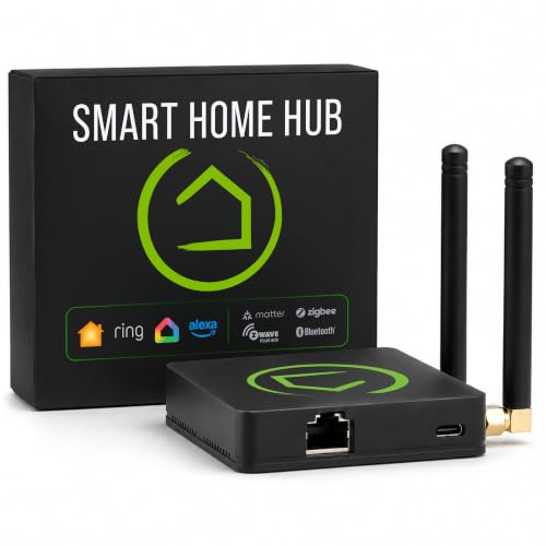 Hubitat Elevation C-8 Pro Smart Home Hub with Z-Wave, Zigbee & Matter Compatibility
