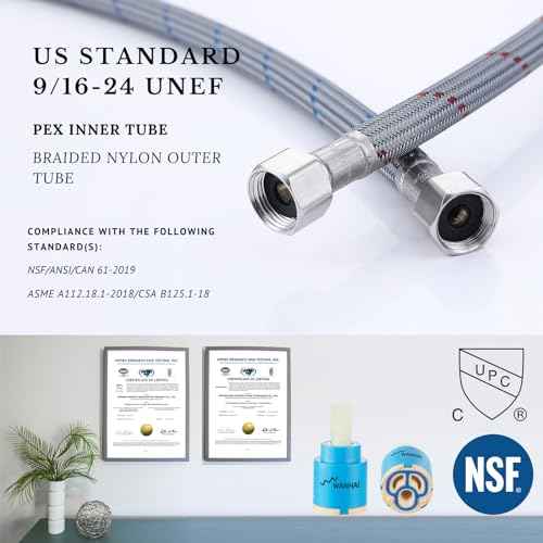 Black Bathroom Faucet Bathroom Sink Faucet SUS304 Stainless Steel for 1 Hole or 3 Holes Sink Single Handle Faucet One Hole with Pop Up Drain with Overflow Modern Vanity Faucets, SF3P-BK