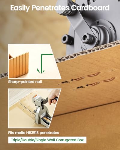 Meite 16-Gauge 1-3/8" Crown x 3/4" Leg Carton Closing Staples - 1,600PCS, Box Variation