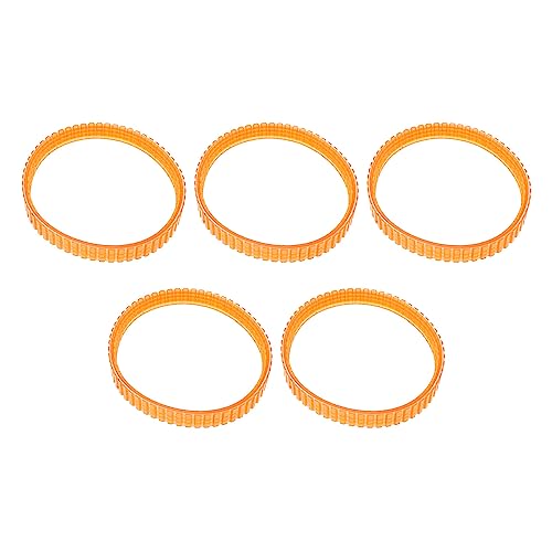 MEETOOT 5pcs Planer Drive Belt for Makita 1900B BKP180 KP0080 KP0810 Power Tools Replacement Parts, Orange