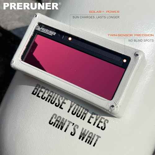Core Series Red Shade 10 Auto Darkening Welding Lens | 2"x4 1/4" Welding Lens | Red Coating | Ultimate Clarity | Teal-Tinted View | Replacement for Sugar Scoop or Pancake Welding Hood